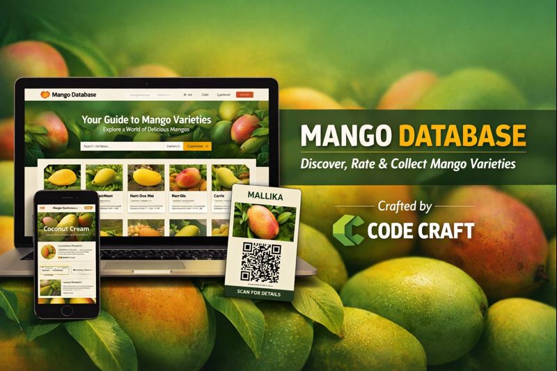 Mango Database developed by Code Craft UK Mango Database developed by Code Craft UK